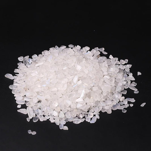 0.1kg High Quality White Moonstone Chips Crystal Chips for Decoration Best Crystal Wholesalers