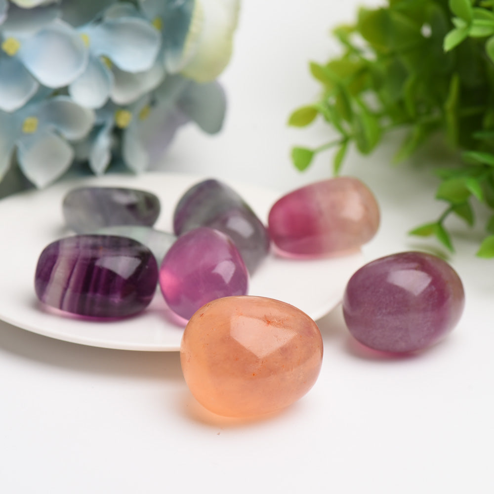 Rainbow Fluorite Crystal Tumbles Bag Bulk WholesaleBest Crystal Wholesalers