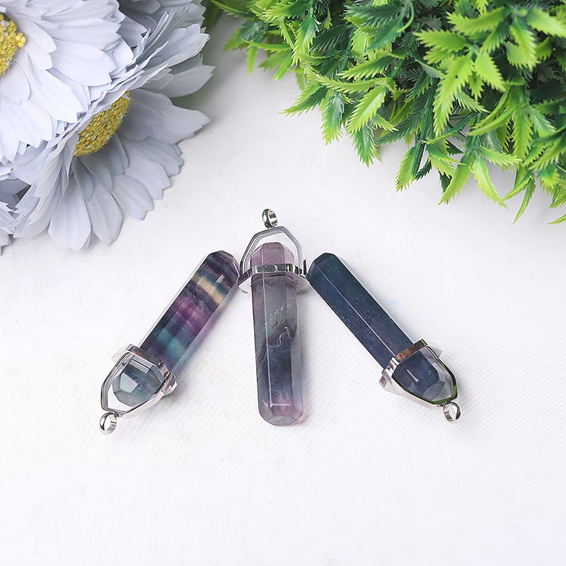 2.3" Fluorite Crystal Pendant Best Crystal Wholesalers