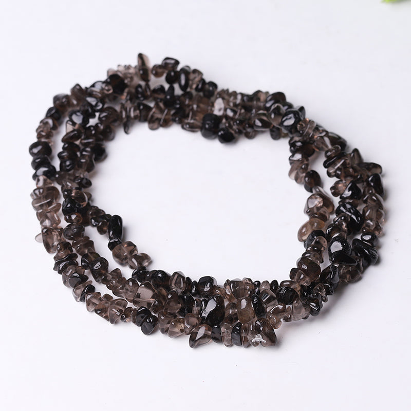 Black Obsidian Bracelet Beads Bulk