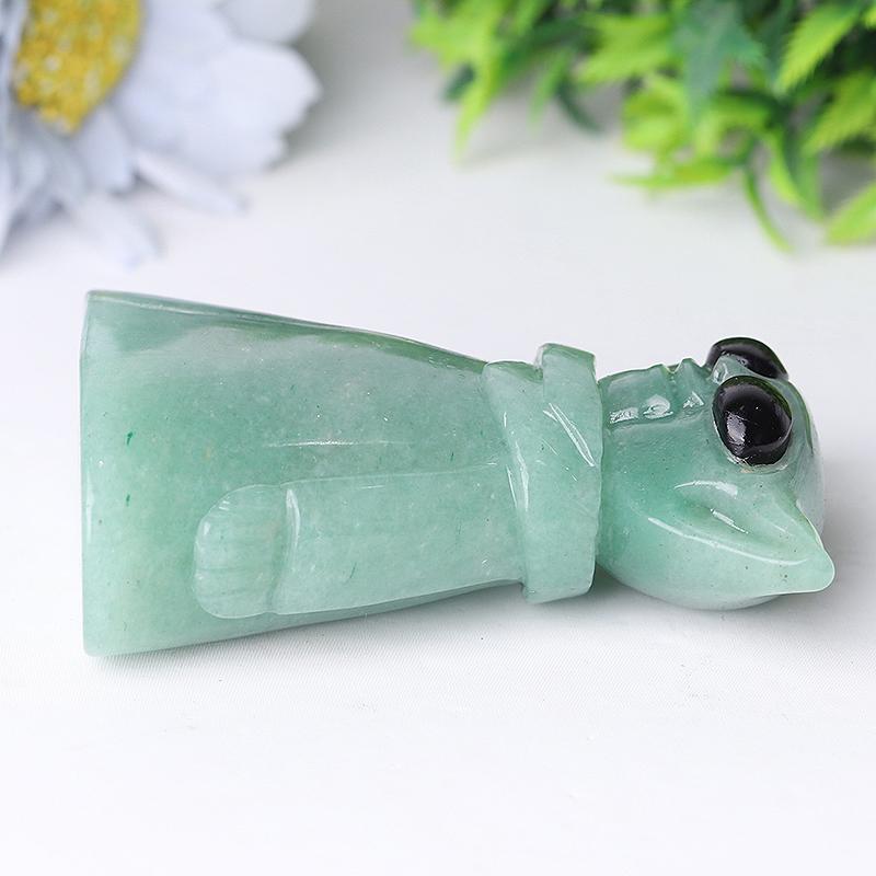 3" Green Aventurine Baby Yoda Master Crystal Carvings Cartoon Bulk Best Crystal Wholesalers