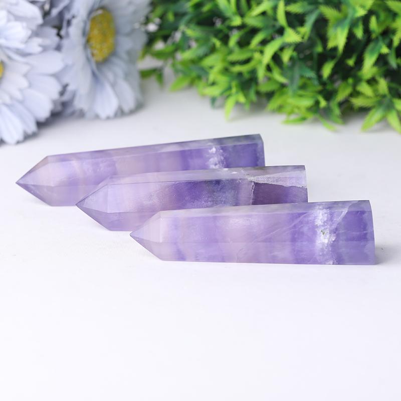 2.4"-4.5" Flourite Crystal Towers Points Bulk Best Crystal Wholesalers