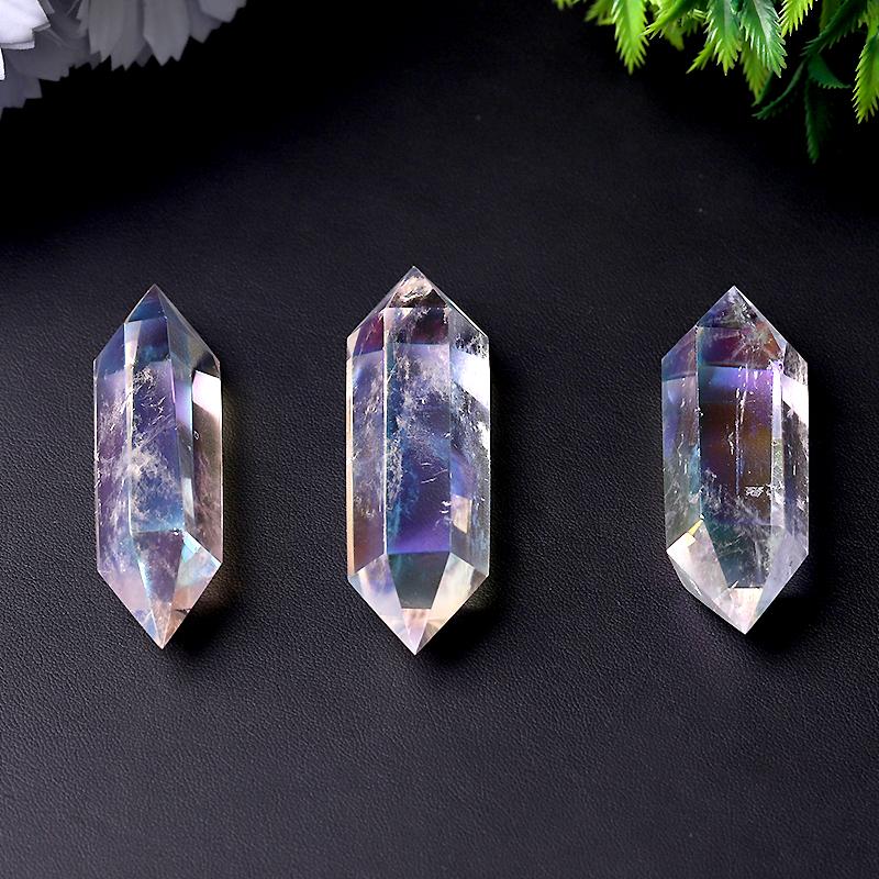 Aura Clear Quartz Double Terminated Towers Points Bulk Best Crystal Wholesalers