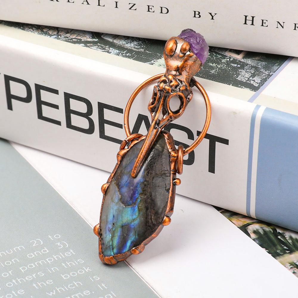 Labradorite Amethsyt Pendant Best Crystal Wholesalers