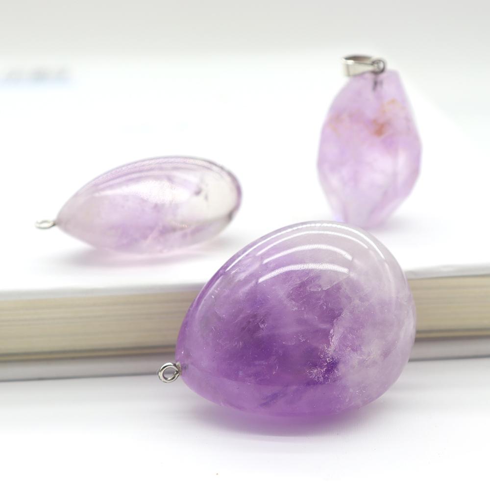 Gemstone Healing Crystal Amethyst Pendant 1pc Best Crystal Wholesalers