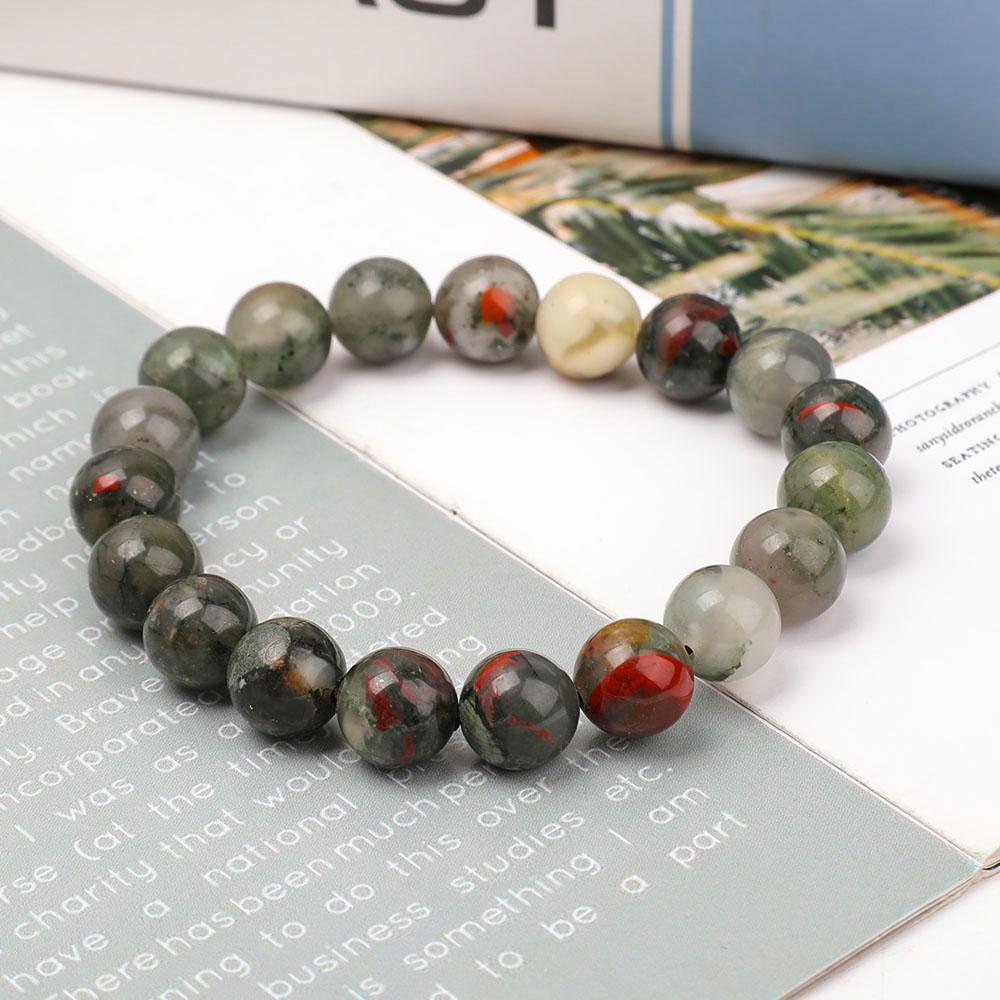 10mm Blood Stone Bracelet Best Crystal Wholesalers