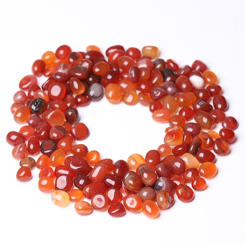 0.1kg Natural Carnelian Round tumbled stone for bulk & wholesale