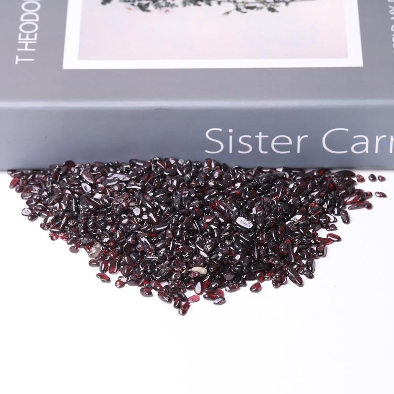 0.1kg High Quality 5-7mm Natural Garnet Chips Best Crystal Wholesalers