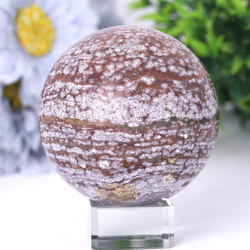 1.2"-4.0" Ocean Jasper Sphere Best Crystal Wholesalers