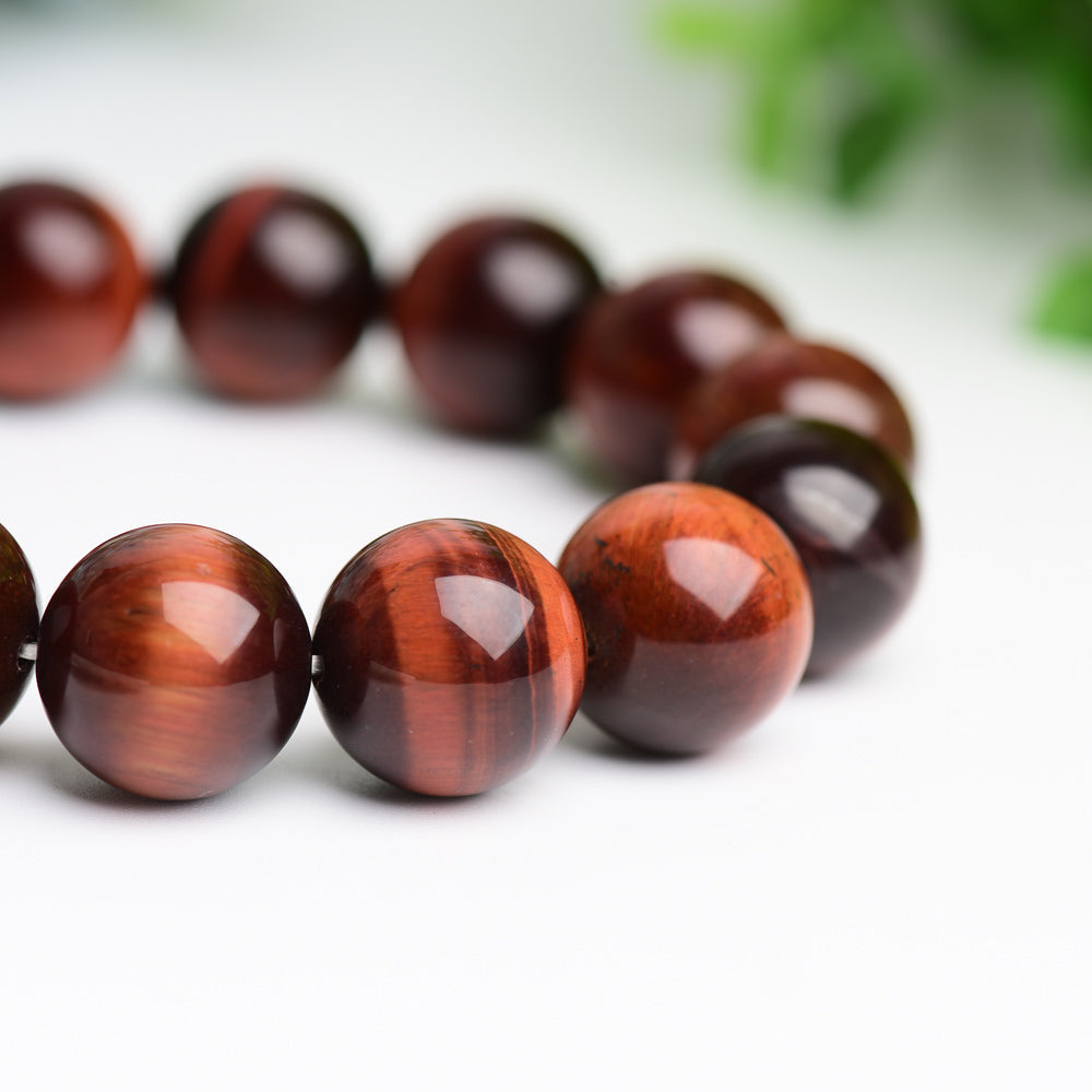 16mm Red Tiger's Eye Bracelet Bulk WholesaleBest Crystal Wholesalers