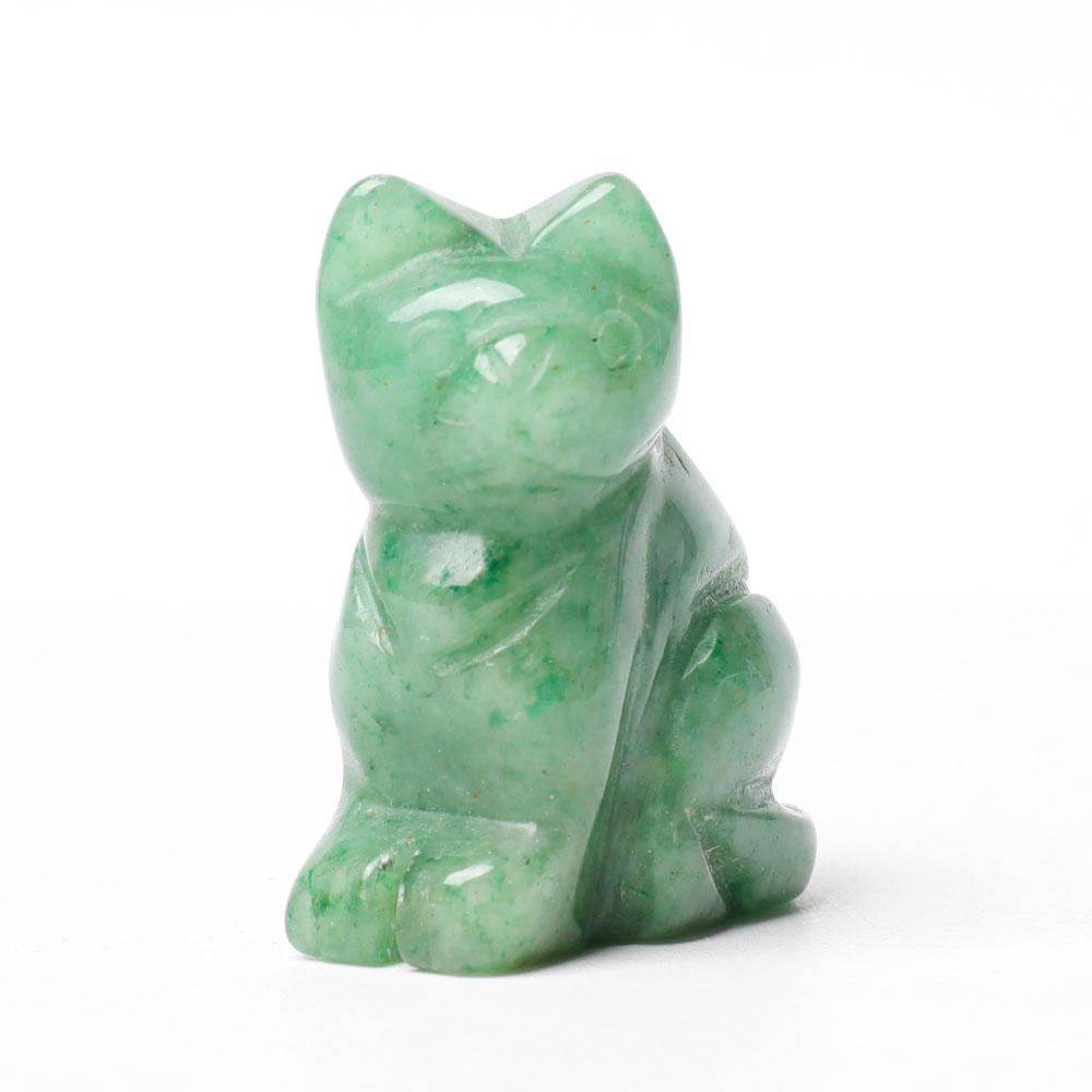 1.5" Cat Figurine Crystal Carvings Animal BulkBest Crystal Wholesalers