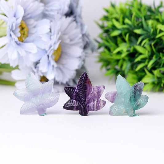 Fluorite Leaf Crystal Carvings Plants Bulk Best Crystal Wholesalers