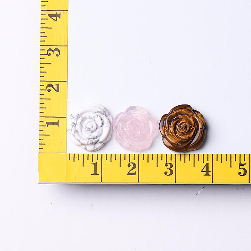 1.2" Rose Flower Crystal Carvings Plants Bulk Best Crystal Wholesalers