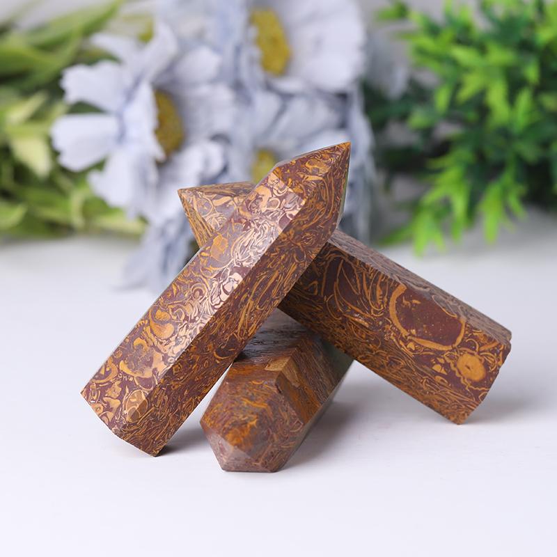 Calligraphy Jasper Points for Sale Healing Towers Points Bulk for Collection Best Crystal Wholesalers