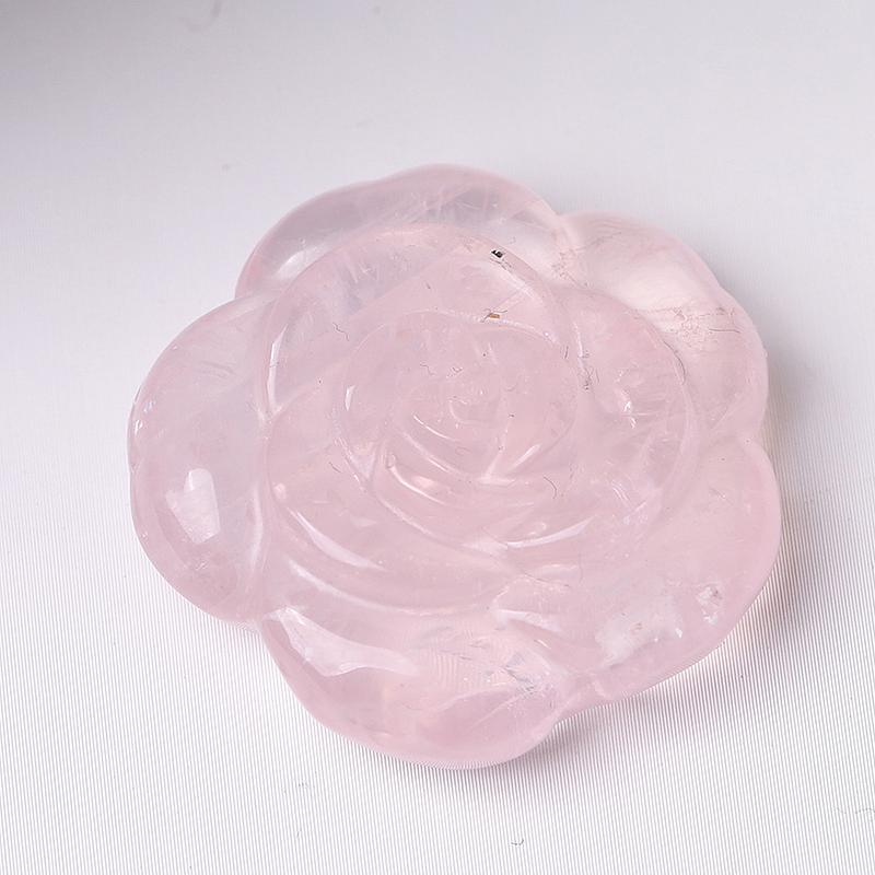 1.2" Rose Flower Crystal Carvings Plants Bulk Best Crystal Wholesalers