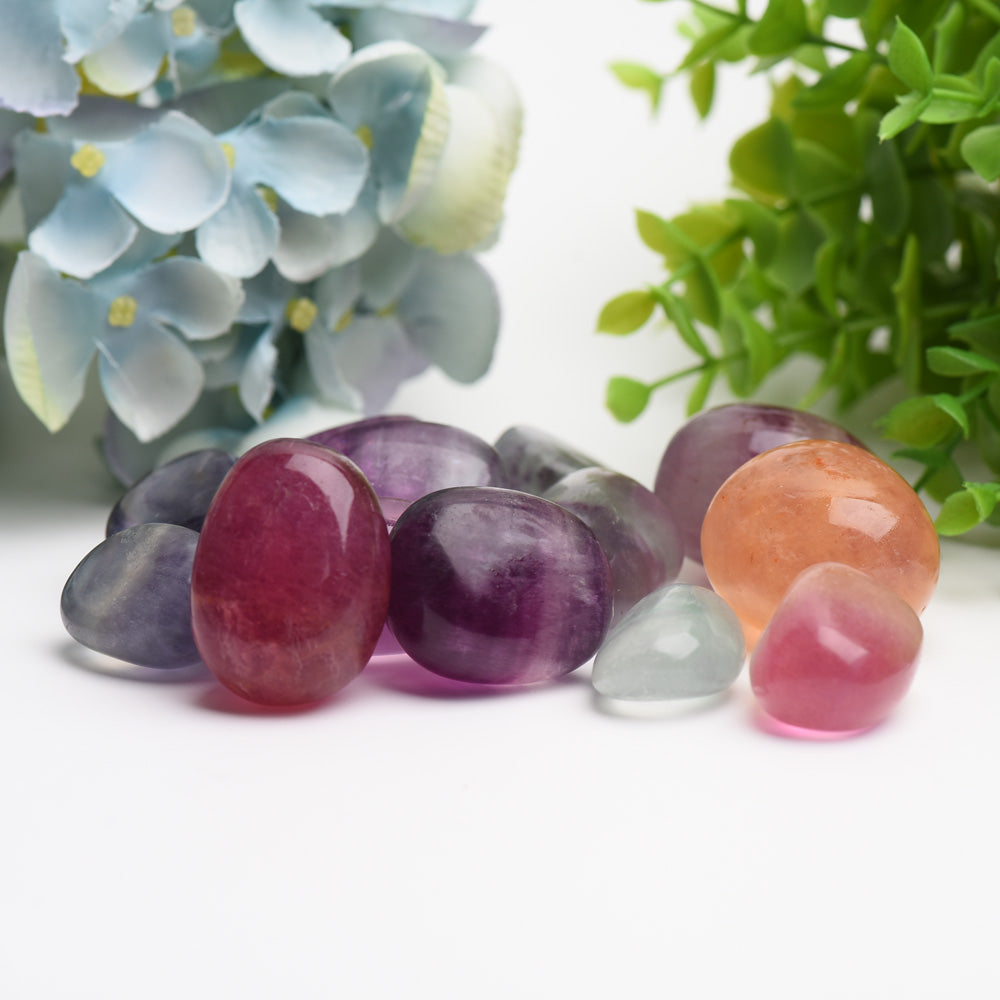 Rainbow Fluorite Crystal Tumbles Bag Bulk WholesaleBest Crystal Wholesalers