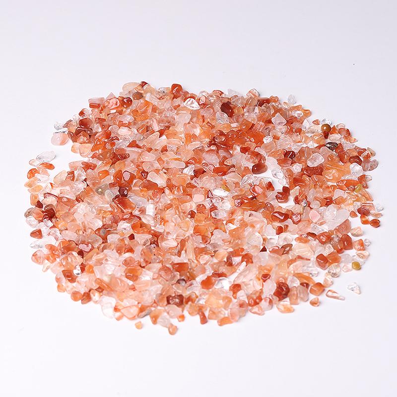 0.1kg Different Size Natural Red Quartz Chips Crystal Chips for Decoration Best Crystal Wholesalers