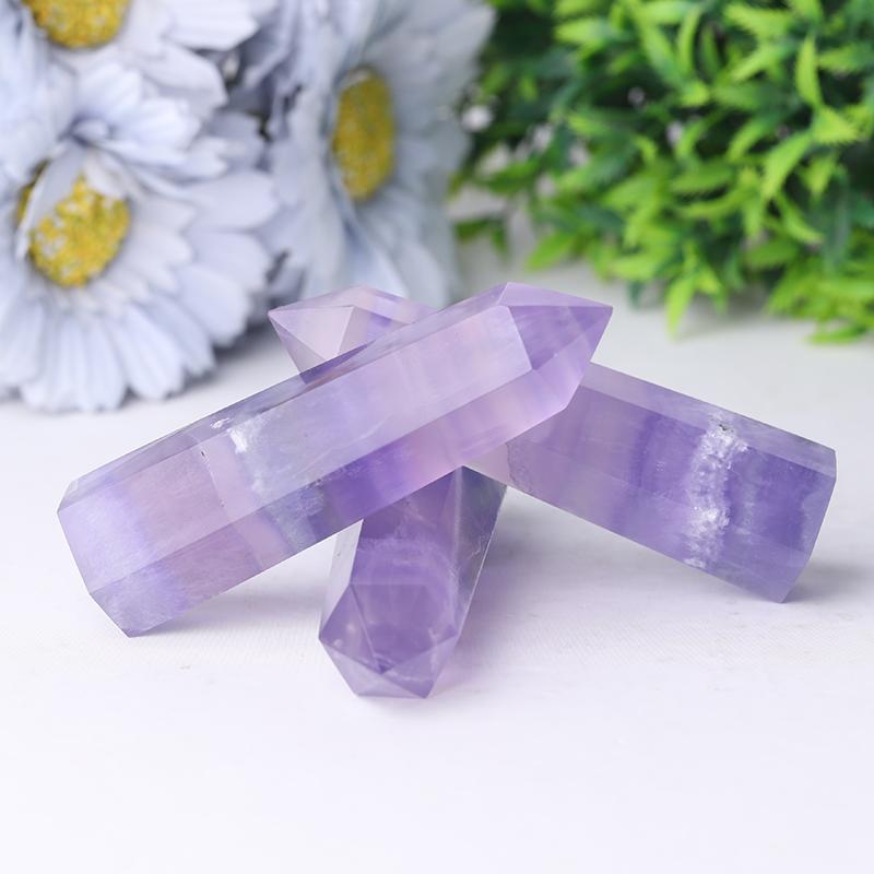 2.4"-4.5" Flourite Crystal Towers Points Bulk Best Crystal Wholesalers