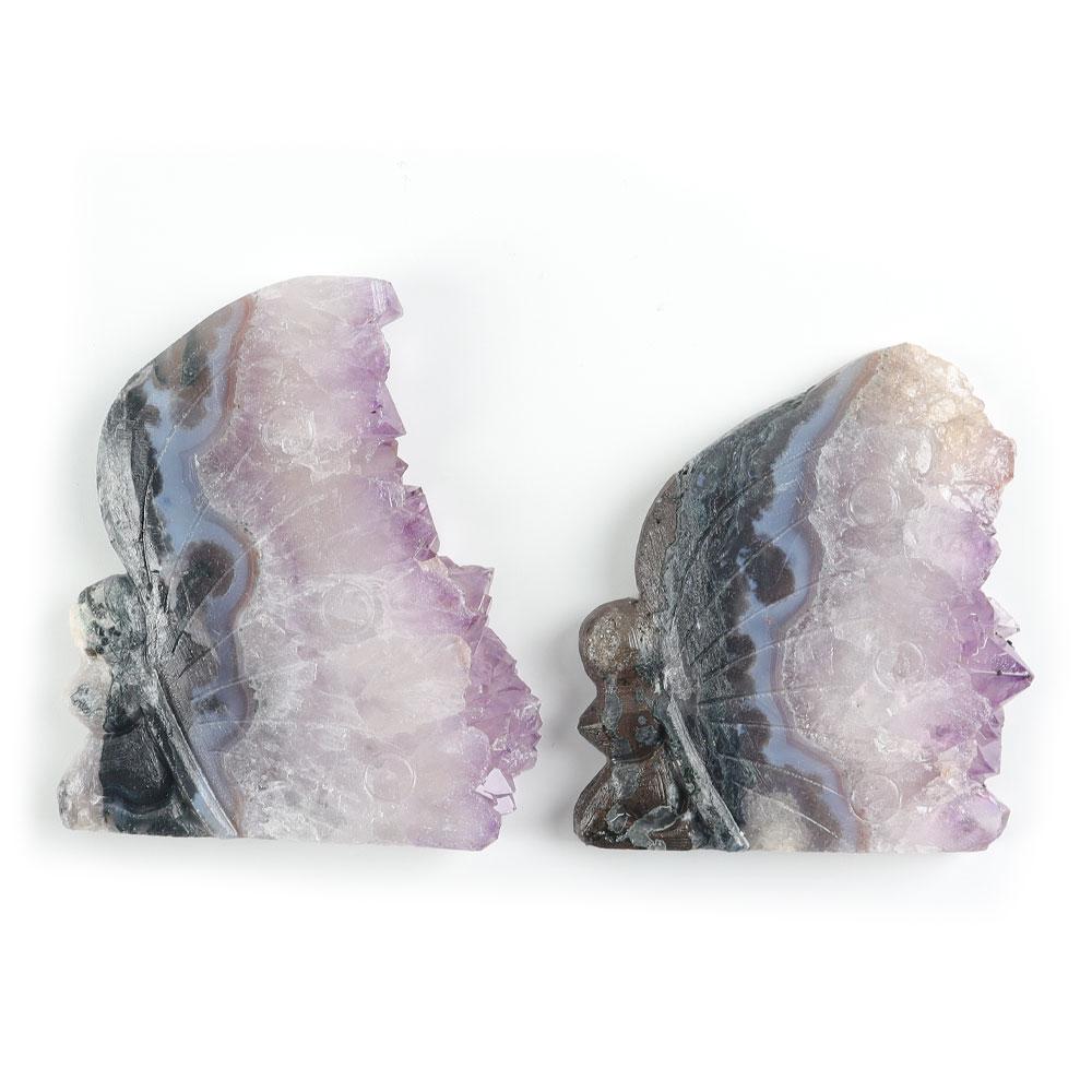 Amethyst Crystal Cluster Stone Carving Fairy Free Form Best Crystal Wholesalers