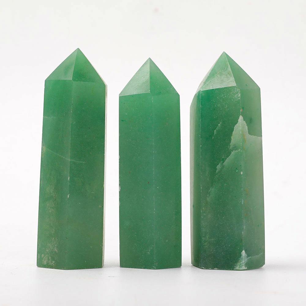 3" Green Aventurine Towers Points Bulk Best Crystal Wholesalers