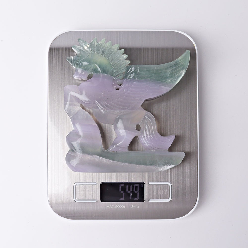 4.5" Fluorite Pegasus Crystal Carvings Animal Bulk Best Crystal Wholesalers