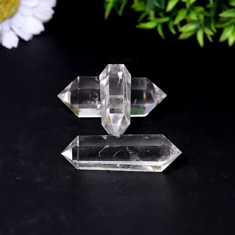 High Quality Natural Clear Quartz Double Terminated Towers Points Bulk Best Crystal Wholesalers