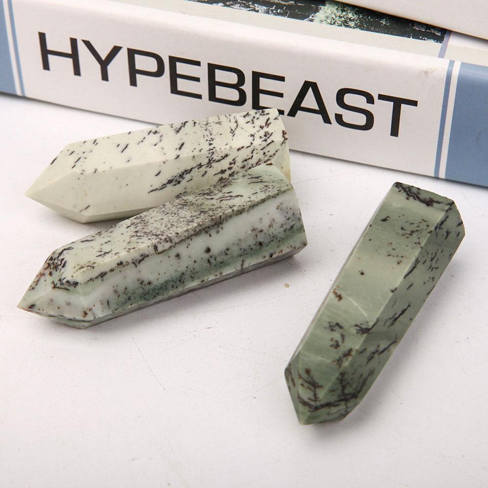 Set of 3 Grass Jasper Towers Points Bulk Best Crystal Wholesalers