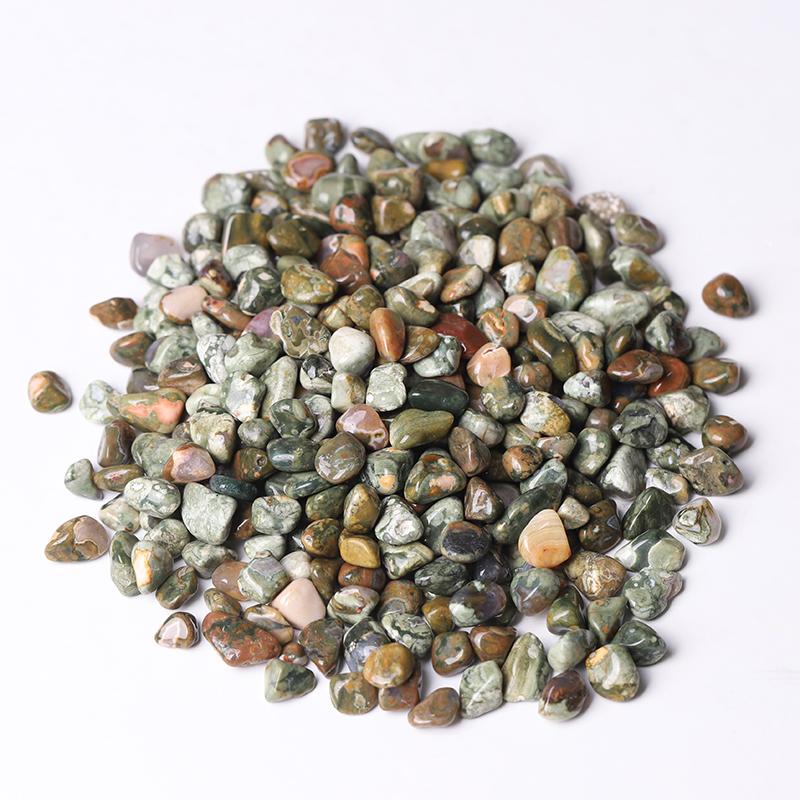 0.1kg Hot Sale 5-7mm Natural Rainforest Jasper Chips for Healing Best Crystal Wholesalers