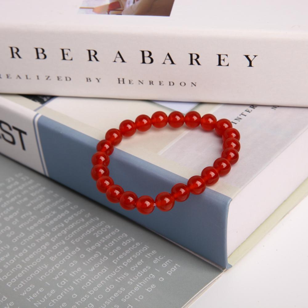 8mm Red Chalcedony Crystal Bracelet Best Crystal Wholesalers