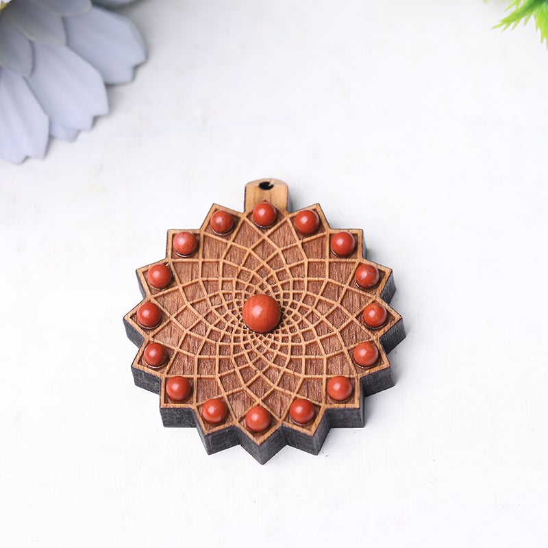 Wooden Chakra Crystal Pendant Best Crystal Wholesalers