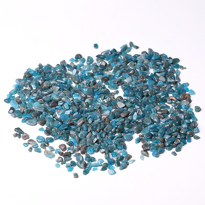 0.1kg 5-7mm Natural Blue Apatite Chips Crystal Chips for Decoration Best Crystal Wholesalers