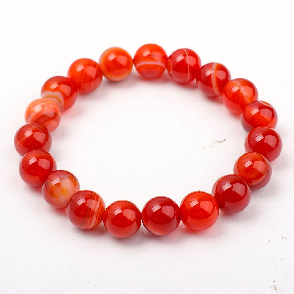 Carnelian 10.5mm Bracelet - Free shipping