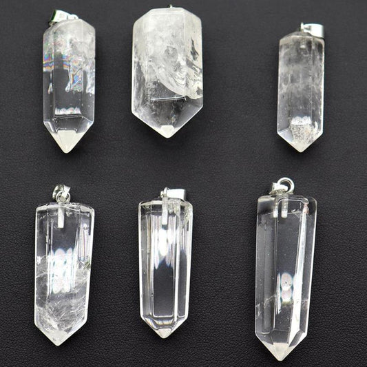 Clear Meaningful Quartz Mini Crystal Healing Pendant Towers Points Bulk Best Crystal Wholesalers