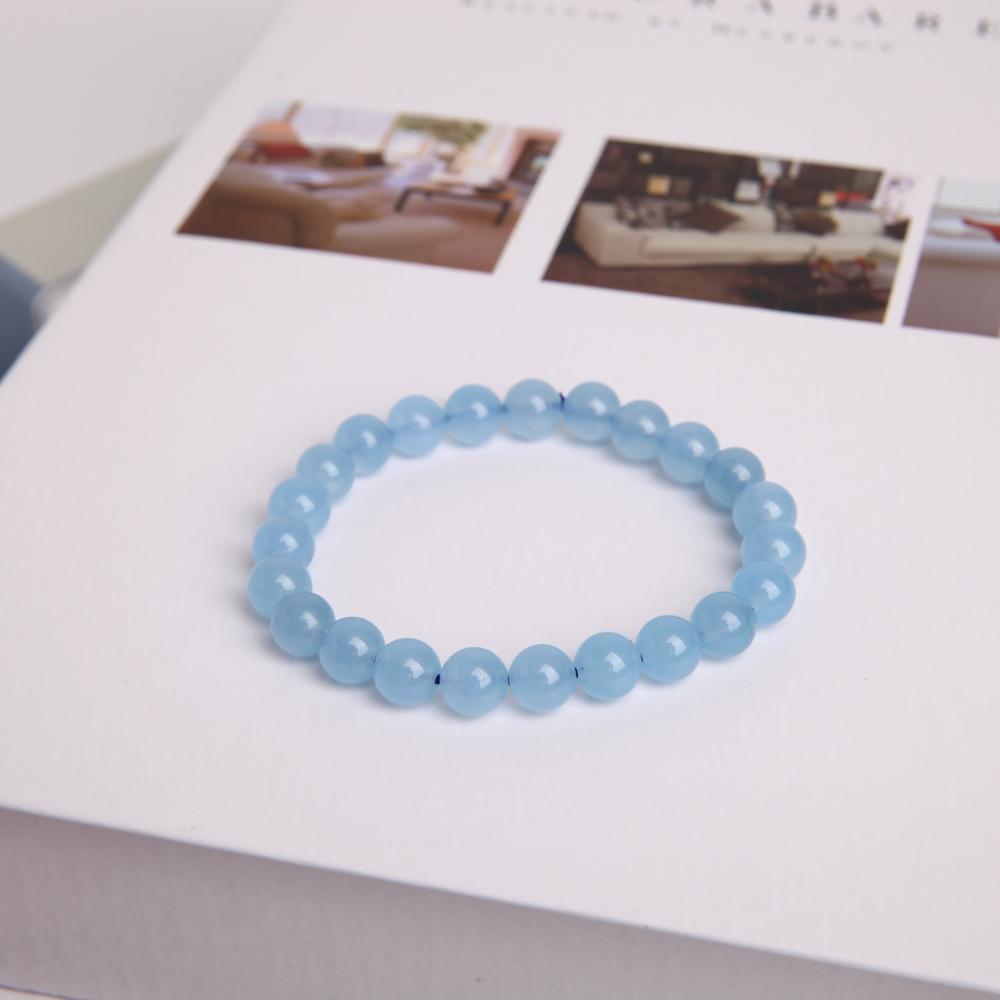 8mm Blue Chalcedony Crystal Bracelet Best Crystal Wholesalers