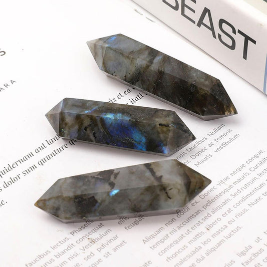 Set of 3 Labradorite Double Terminated Towers Points Bulk Best Crystal Wholesalers