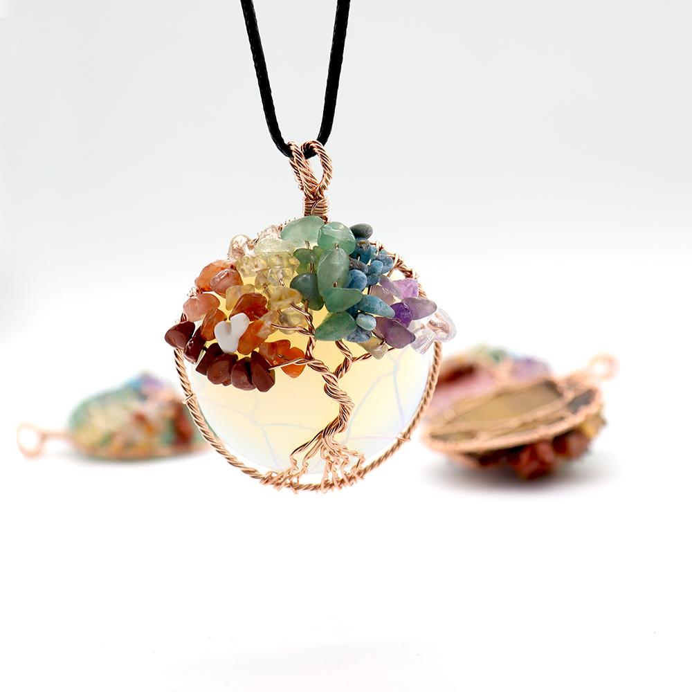 Tree of Life Pendant, Chakra, Quartz Chips, Chakra Pendant Best Crystal Wholesalers