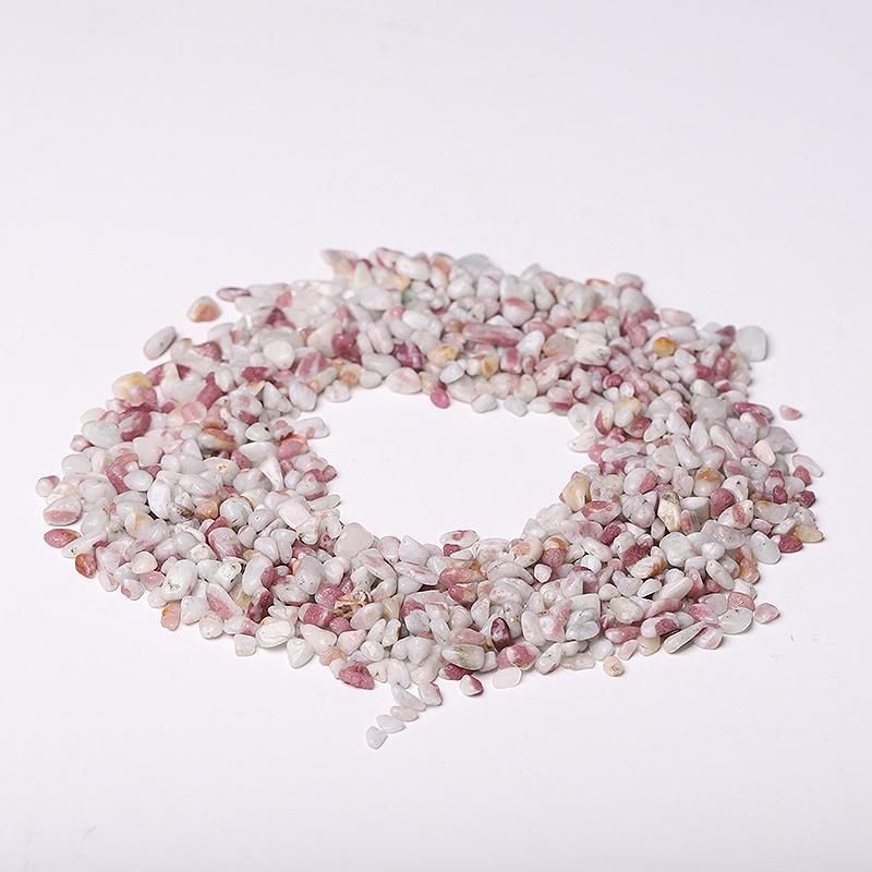 0.1kg 5-7mm Natural Pink Tourmaline Chips Crystal Chips for Decoration Best Crystal Wholesalers