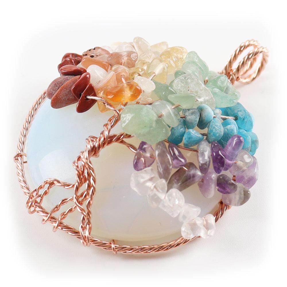 Tree of Life Pendant, Chakra, Quartz Chips, Chakra Pendant Best Crystal Wholesalers