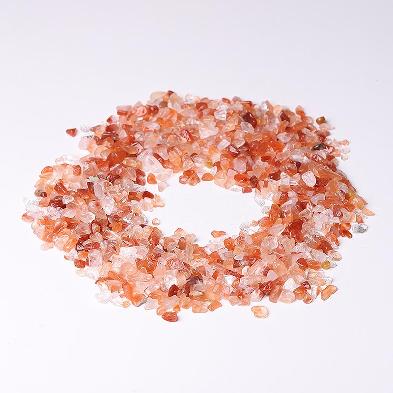 0.1kg Different Size Natural Red Quartz Chips Crystal Chips for Decoration Best Crystal Wholesalers