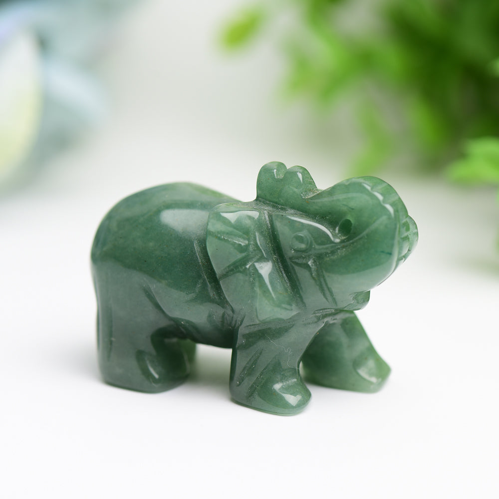 2.0" Mixed Crystal Elephant Animal Crystal Carving Bulk Best Crystal Wholesalers