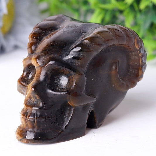 Tiger Eye Crystal Skull Carvings Best Crystal Wholesalers