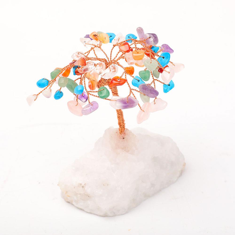 Crystal Mixed Chips Colorful Lucky Tree