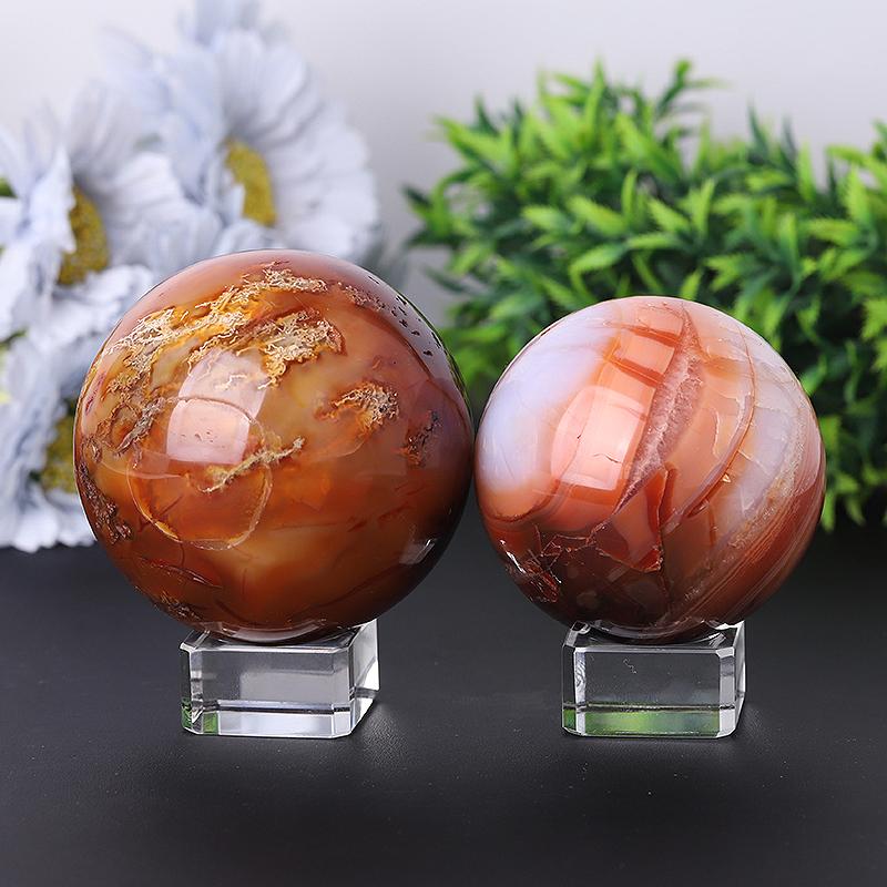 2.0"-4.0" Fire Quartz Sphere Best Crystal Wholesalers