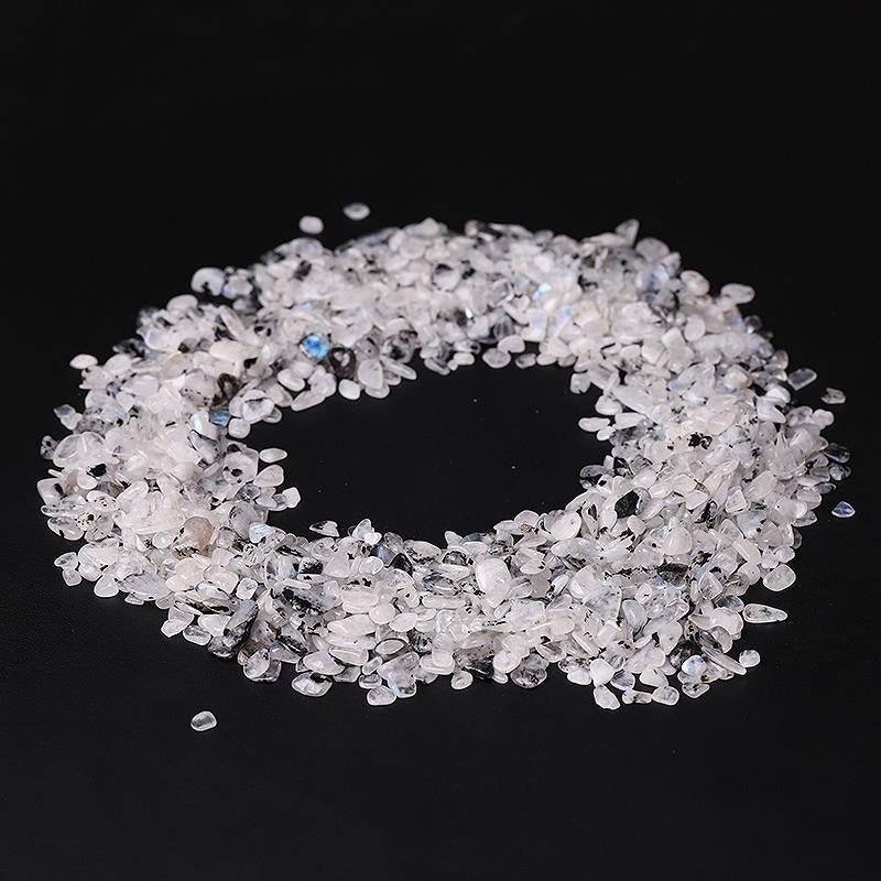 0.1kg Different Size Natural Moonstone Chips Crystal Chips for Decoration Best Crystal Wholesalers