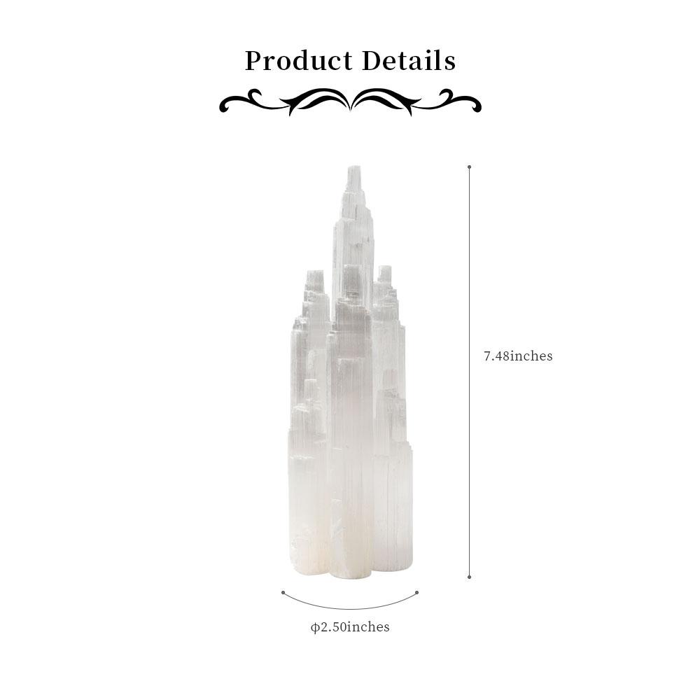 7.5" Selenite Towers Points Bulk Skyscraper  Best Crystal Wholesalers