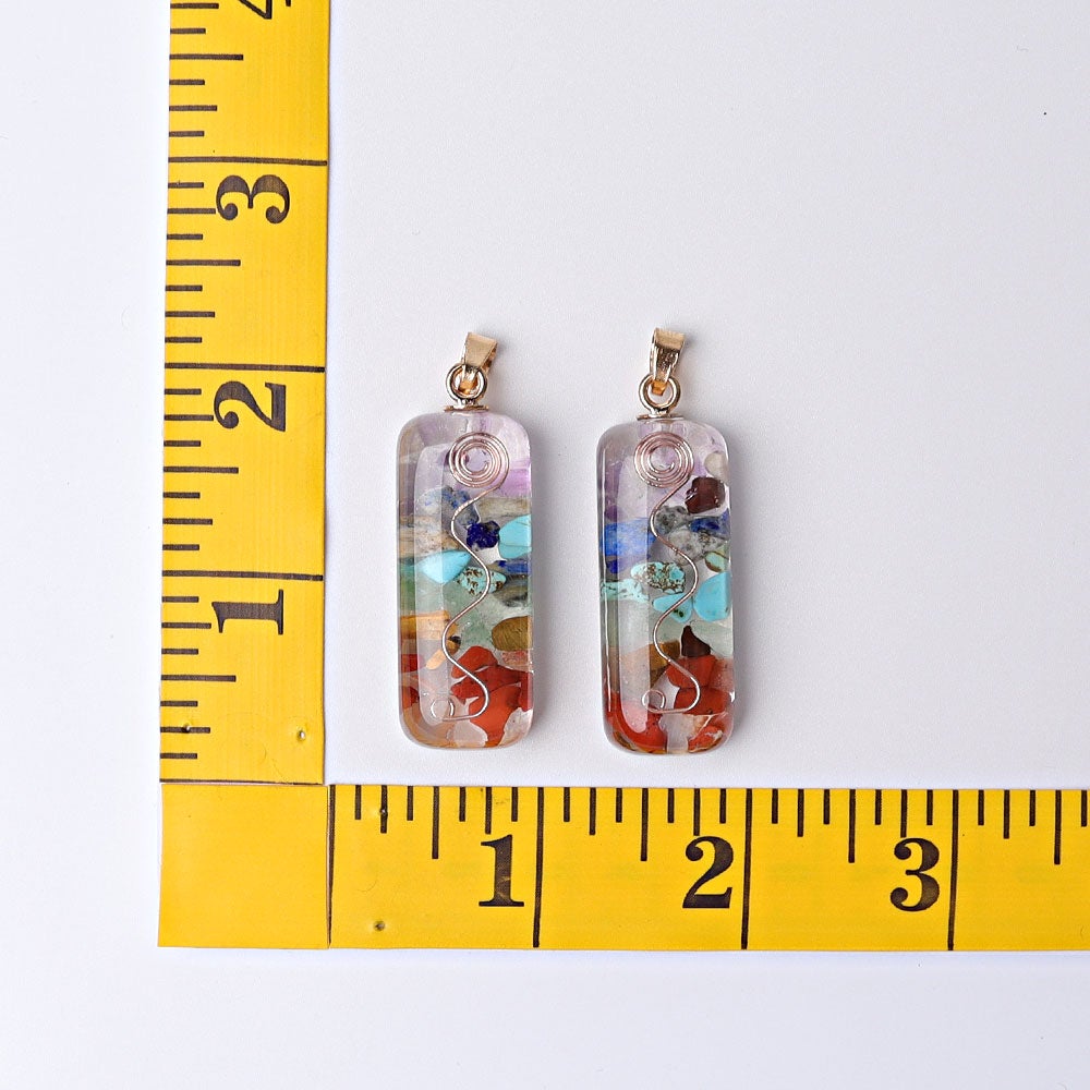 1.8" Chakra Resin Crystal Pendant Best Crystal Wholesalers